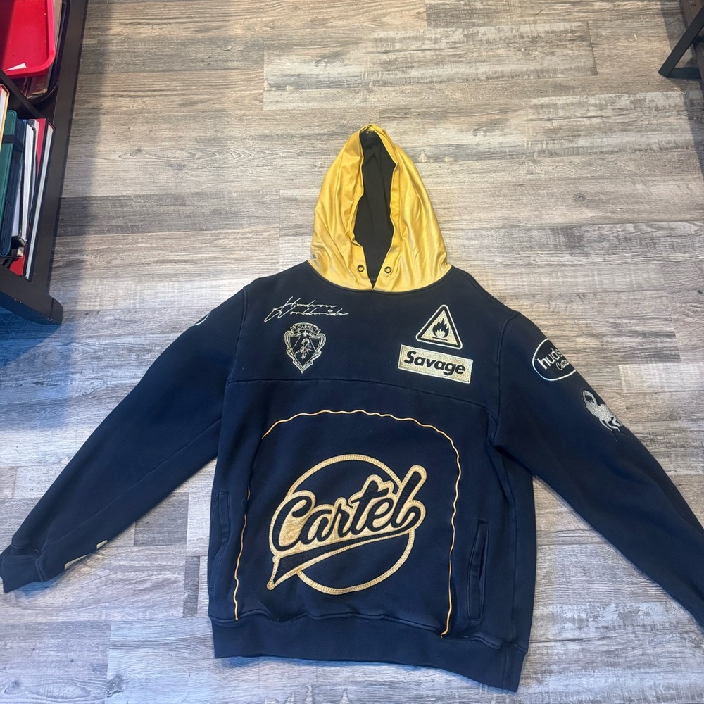 Hudson  Black and gold Hooded Jacket size:M